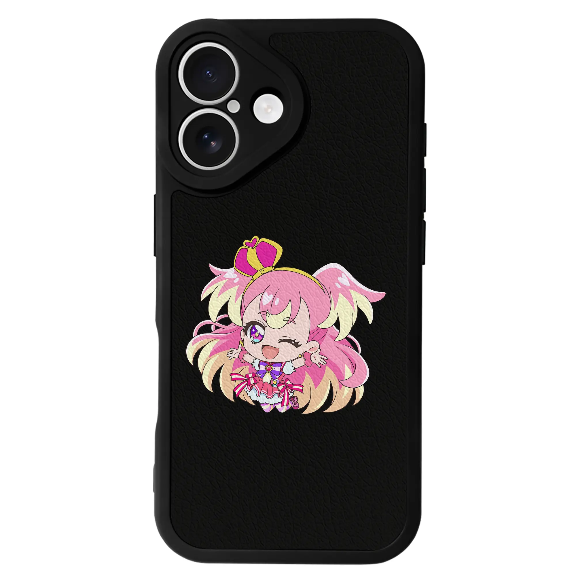 わんだふるぷりきゅあ グッズ 犬飼こむぎ - IPhone 16シリーズ対応 ・ シリコンスマホケース ・ レザー調 ・ 高精度フィット ・ 耐衝撃 ・ ワイヤレス充電対応 ・ 精密カット